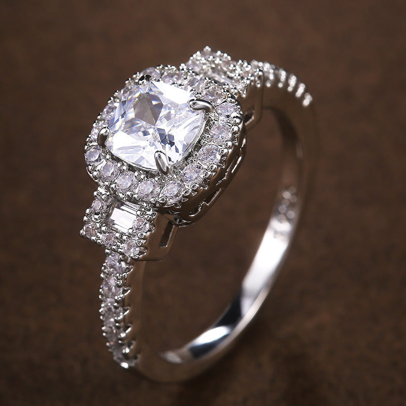 Micro Inlaid Zircon Wedding Ring For Women
