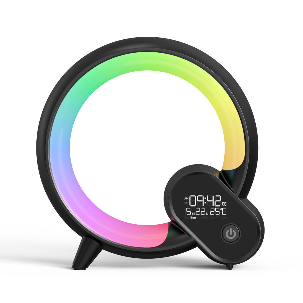 Creative Q Light Analog Sunrise Digital Display Alarm Clock with Bluetooth Audio