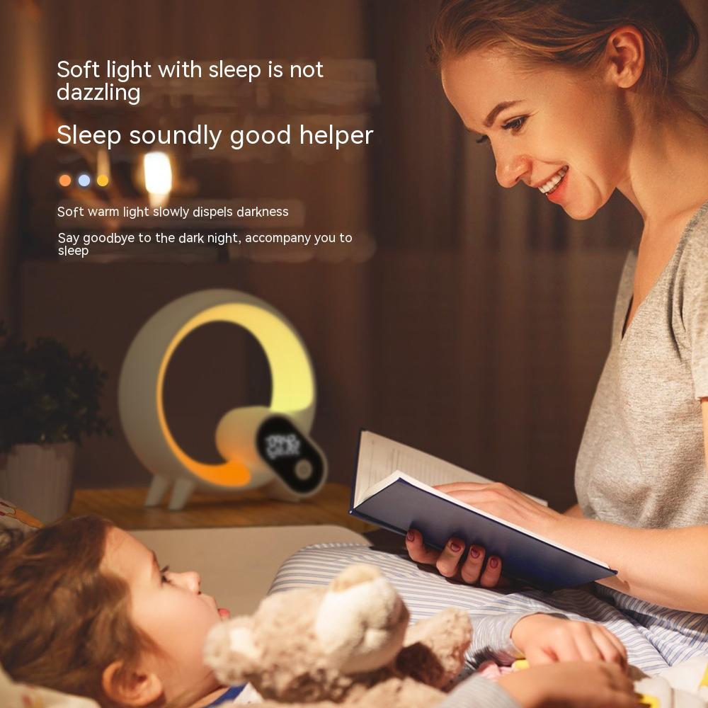 Creative Q Light Analog Sunrise Digital Display Alarm Clock with Bluetooth Audio