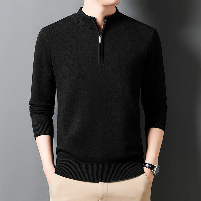 Fashion Men's Knitting Sweater Business Base Wool