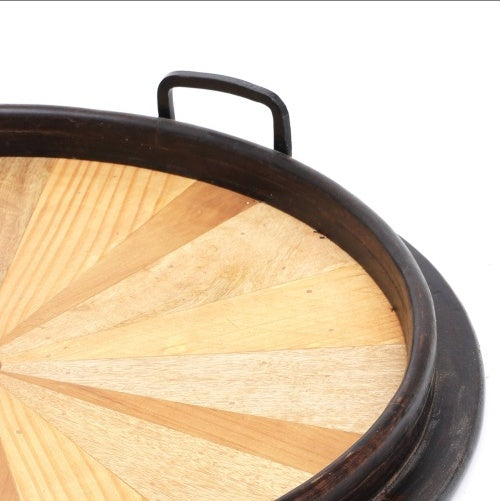 Handmade Wooden Round Tray
