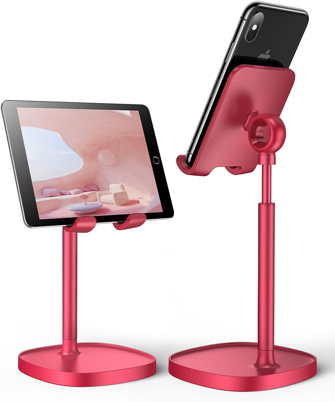 Cell Phone Stand Adjust for Iphone Phone Holder for Desk Recording, Gifts Women Office Desk Accessories PC Gaming Essentials Kitchen Gadgets Fit Otterbox Case Switch Ipad Air Tablet 4-10 In