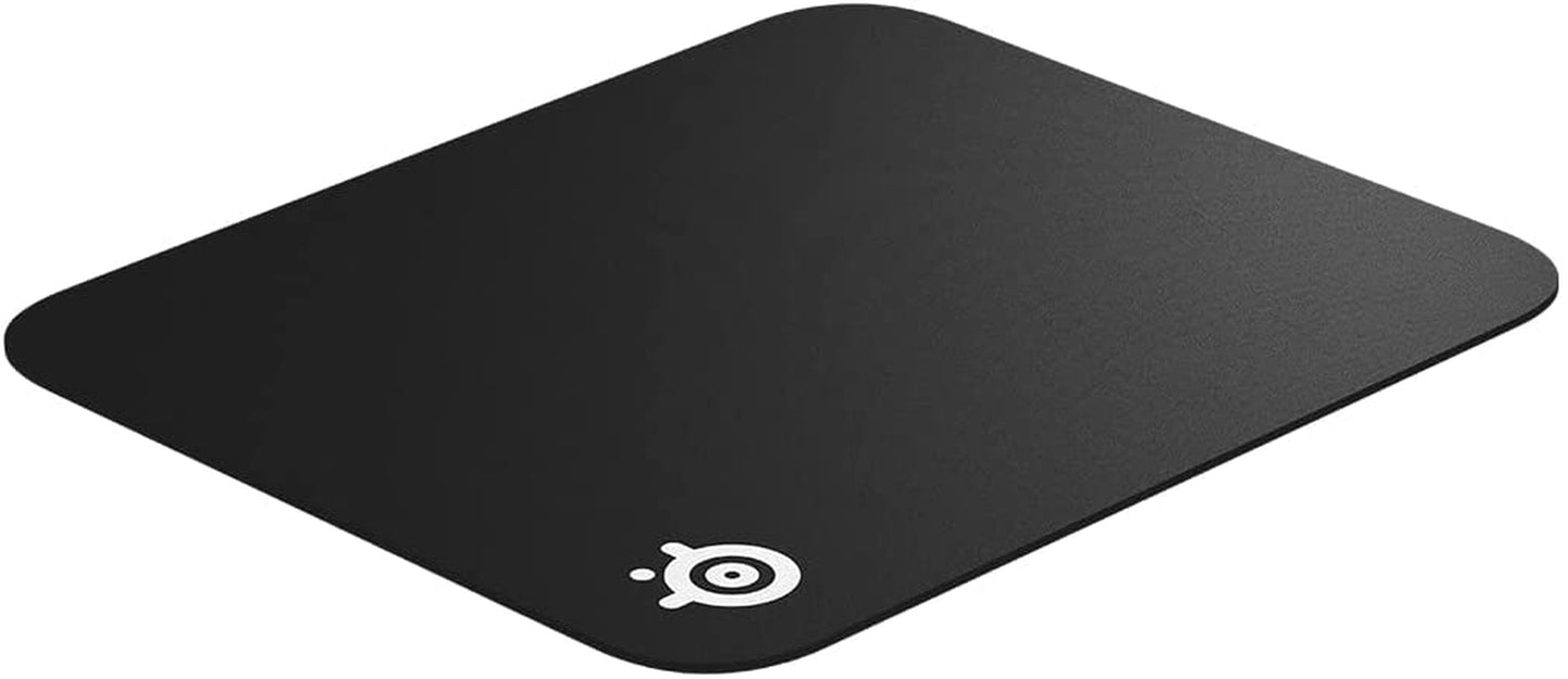 Qck Medium Gaming Mousepad — Black — Non-Slip Silicone Rubber Base — Peak Tracking and Stability — Optimized for Gaming Sensors — 320 Mm X 270 Mm — FPS, Mobas, RTS, MMO