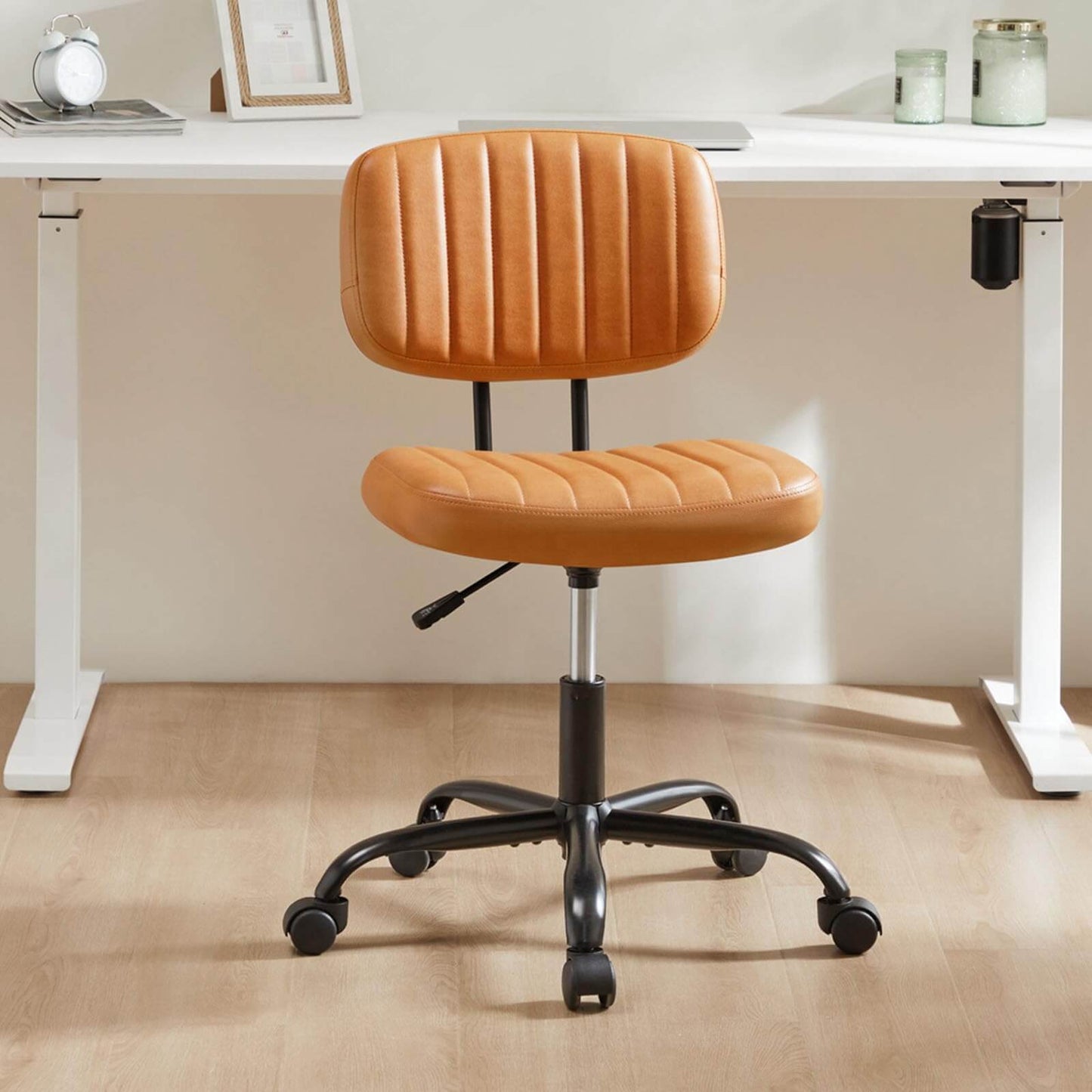 Adjustable Height 360° Rolling Swivel Computer Task Chair Without Arm