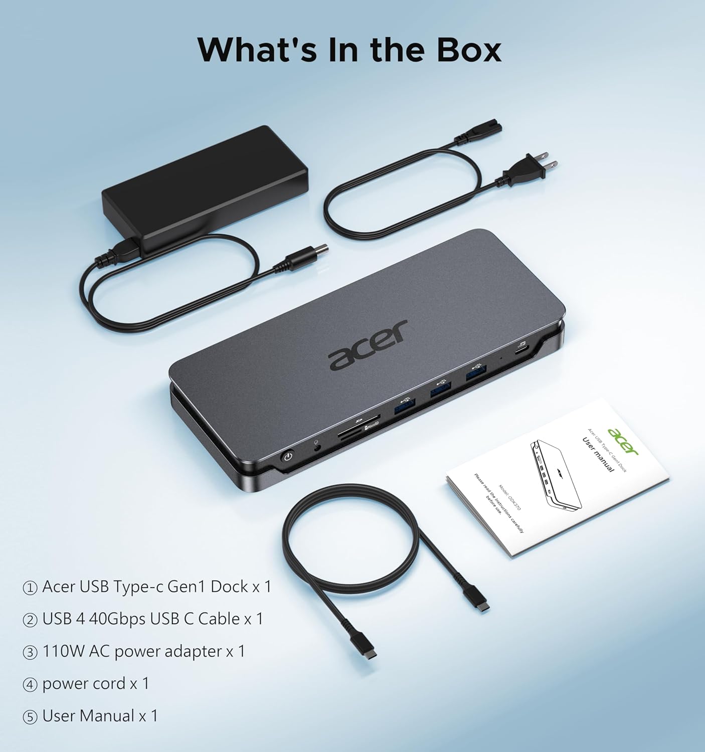 Premium 13-In-1 Docking Station with 110W PD & Triple Monitor Support | Dual 4K HDMI and Dp,5Gbps USB A/C,Gigabit Ethernet,Security Lock | Laptop Docking Station for Windows/Dell/Hp/Lenovo/Asus