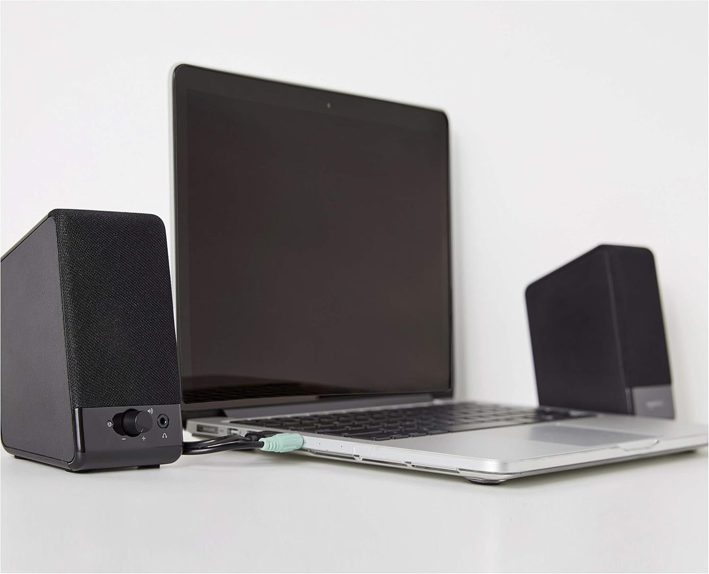Usb-Powered Computer Speakers for Desktop or Laptop PC with Volume Control, Plug-N-Play, Black