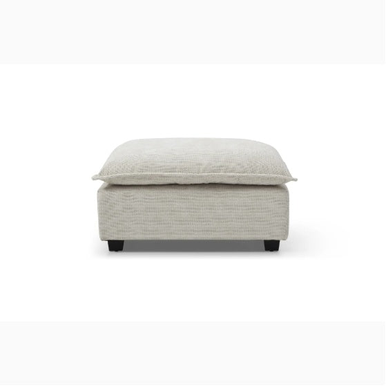 Product Name: 130" Modular Sectional Sofa - Linen Fabric Couch Set with Convertible Ottoman