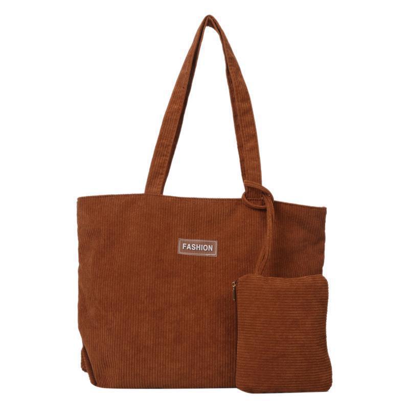 Canvas Ins Style Niche Large Capacity Handbag For Women