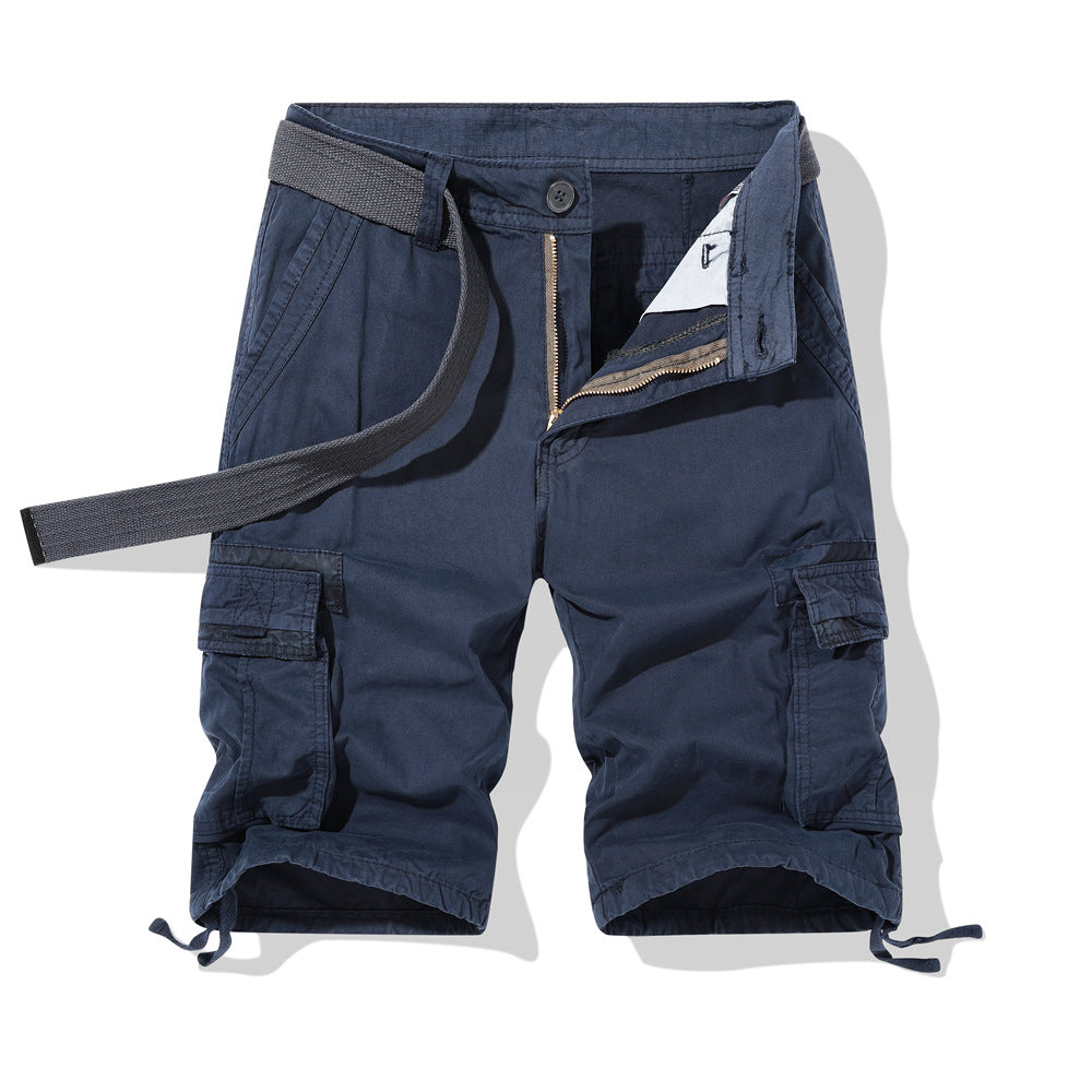 Workwear Shorts Men's Summer Solid Color Multi-pocket