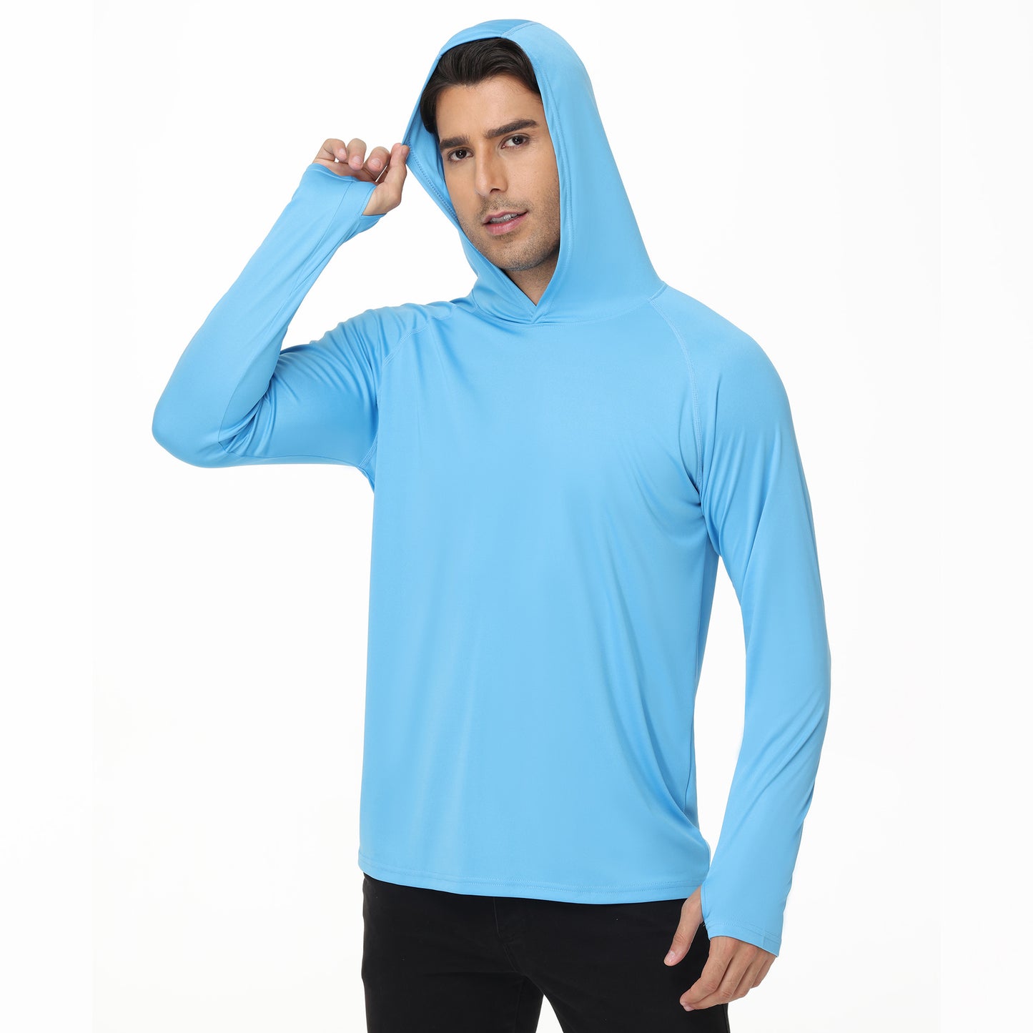 Hooded Sun-proof Top Households UV Quick-drying Shirt Long Sleeve