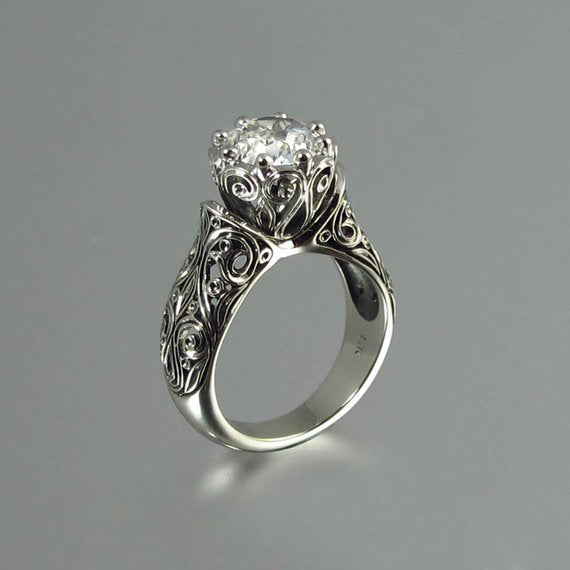Flower Men's And Women's Zircon Ring