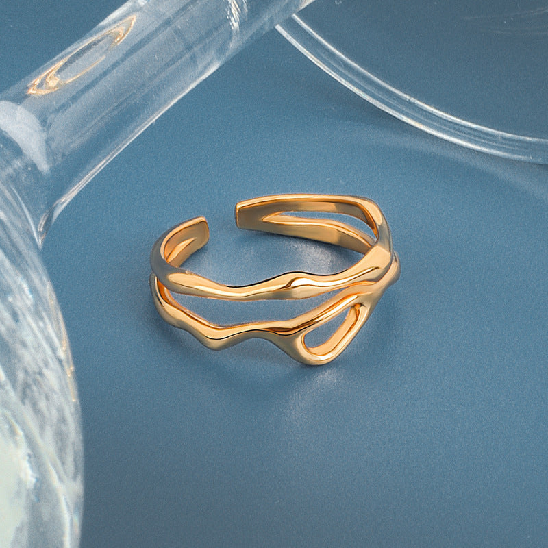 Women's Korean-style INS-style Special-interest Design Open Ring