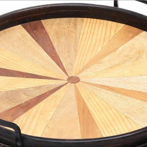 Handmade Wooden Round Tray