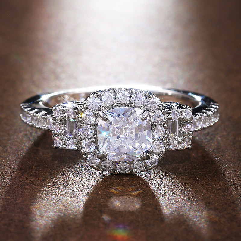 Micro Inlaid Zircon Wedding Ring For Women