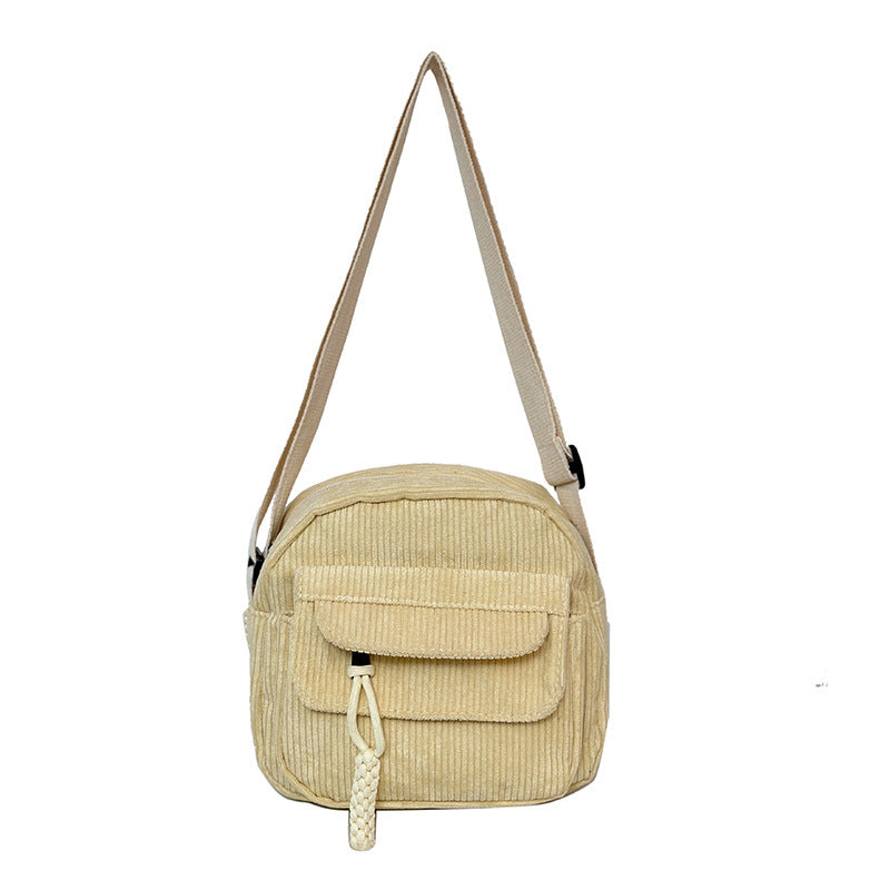 Corduroy Fashion Casual Crossbody Cute Shoulder Bag