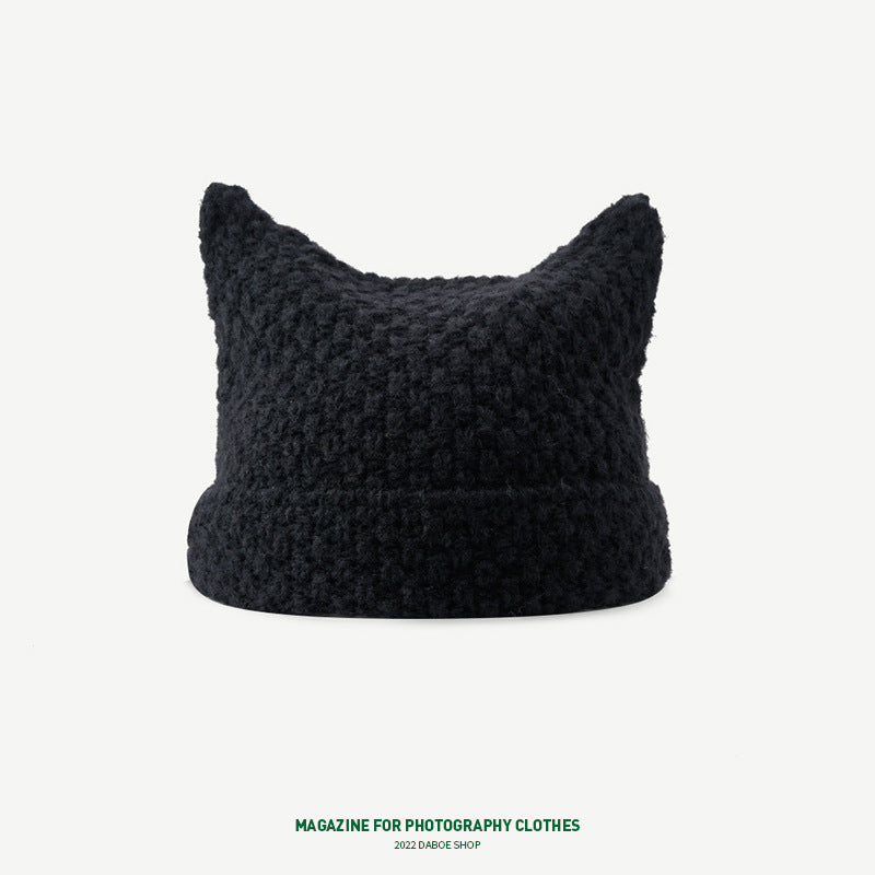 Korean Cute Thermal Head Cover Woolen Cap