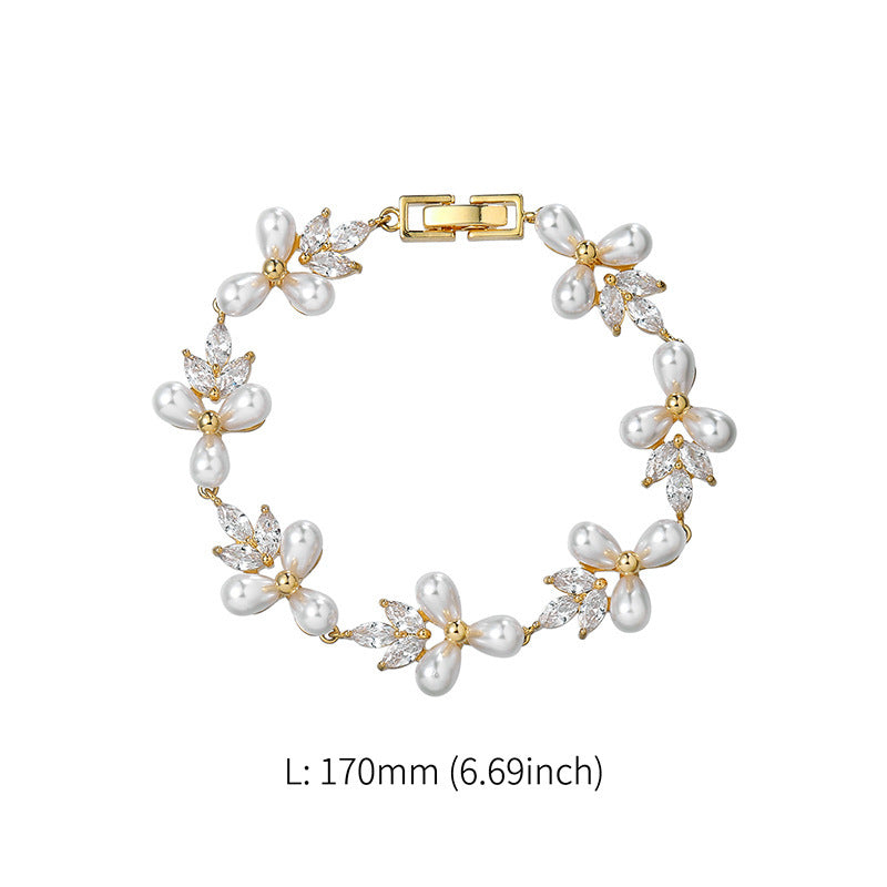 Women's Pearl Bracelet All-match Gold Bracelet