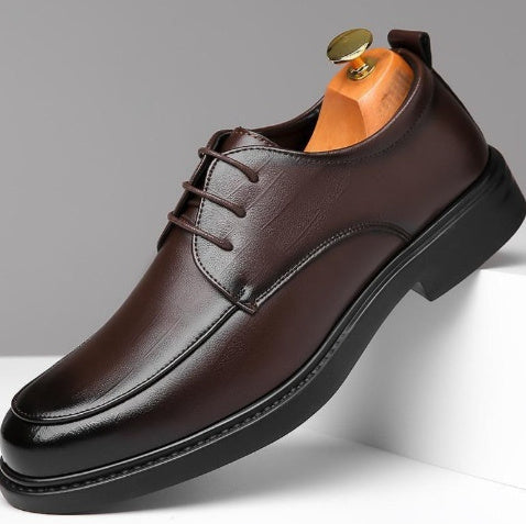 Men's Leather Shoes Spring Fashion New Non-slip Breathable