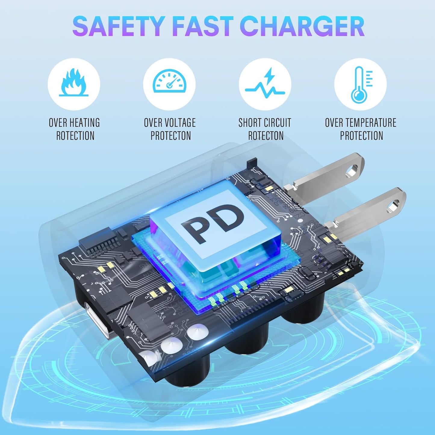 USB C Charger, Fast Charging Block, Type-C Power Adapter. the Mobile Phone Charger Is Suitable for Samsung Galaxy S25/S24 S23 S22 S21 Ultra/S20/S20 Ultra/Note 20 Ultra,Android【2-Pack】
