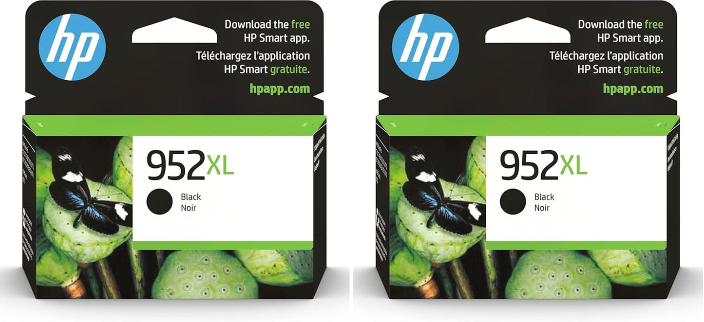 952XL Black High-Yield Ink Cartridge Printers | Works Officejet 8702 Officejet Pro 7720, 7740, 8210, 8216, 8710, 8715, 8720, 8725, 8730, 8740 | Eligible for Instant Ink | F6U19AN