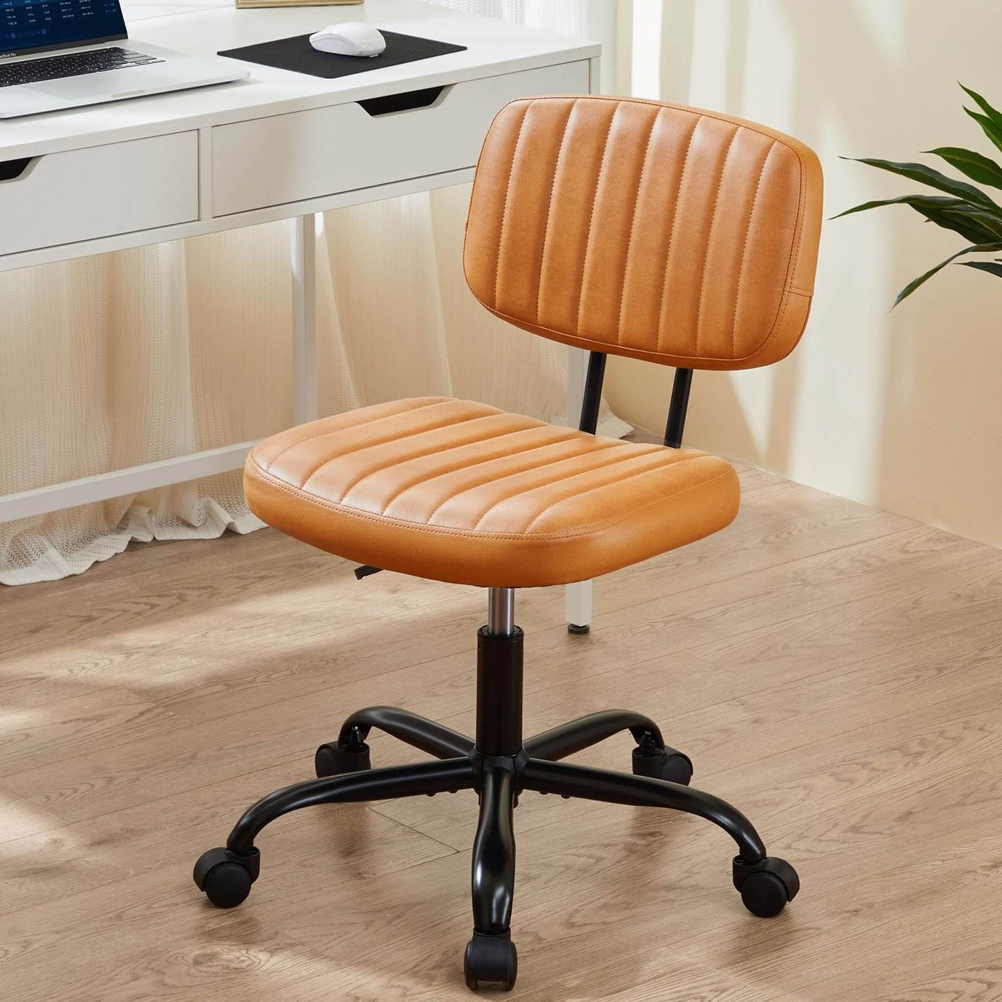 Adjustable Height 360° Rolling Swivel Computer Task Chair Without Arm