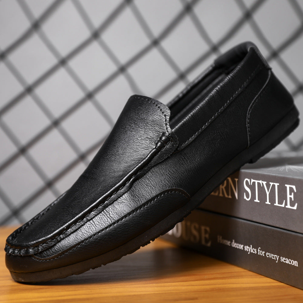 Men's Trendy Korean Wild Summer Casual Leather Shoes