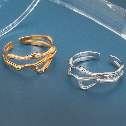 Women's Korean-style INS-style Special-interest Design Open Ring