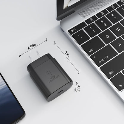 USB C Charger, Fast Charging Block, Type-C Power Adapter. the Mobile Phone Charger Is Suitable for Samsung Galaxy S25/S24 S23 S22 S21 Ultra/S20/S20 Ultra/Note 20 Ultra,Android【2-Pack】