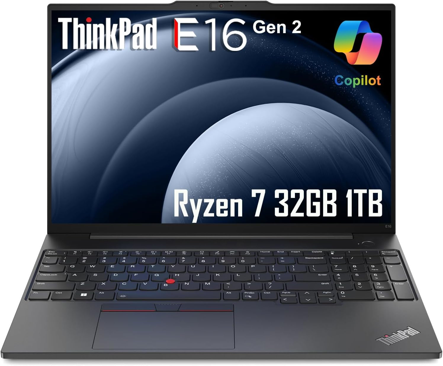 Lenovo Thinkpad E16 Gen 2 Business Laptop (16" FHD+ Anti-Glare, AMD Ryzen 7 7735U (> Intel I7-1355U), 16GB DDR5, 512GB SSD) Backlit, Fingerprint, Wi-Fi, Ethernet, 1080P Webcam, Win 11 Pro W/ Copilot