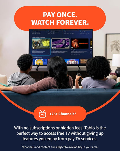 4Th Gen 2-Tuner Over-The-Air (OTA) DVR - Watch, Pause & Record Live TV, News, Sports & Movies Throughout Your Home over Wi-Fi - Pairs W/Any TV Antenna - 50+ Hrs Recording - No Subscriptions