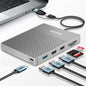 1TB External Hard Drive, USB C Multiport Hub HDD 7-In-1, USB 3.0, SD/TF Card Reader, Docking Station, Multi-Function HDD for Windows, Mac, Android, TV, Phone, Laptop, Desktop, PC