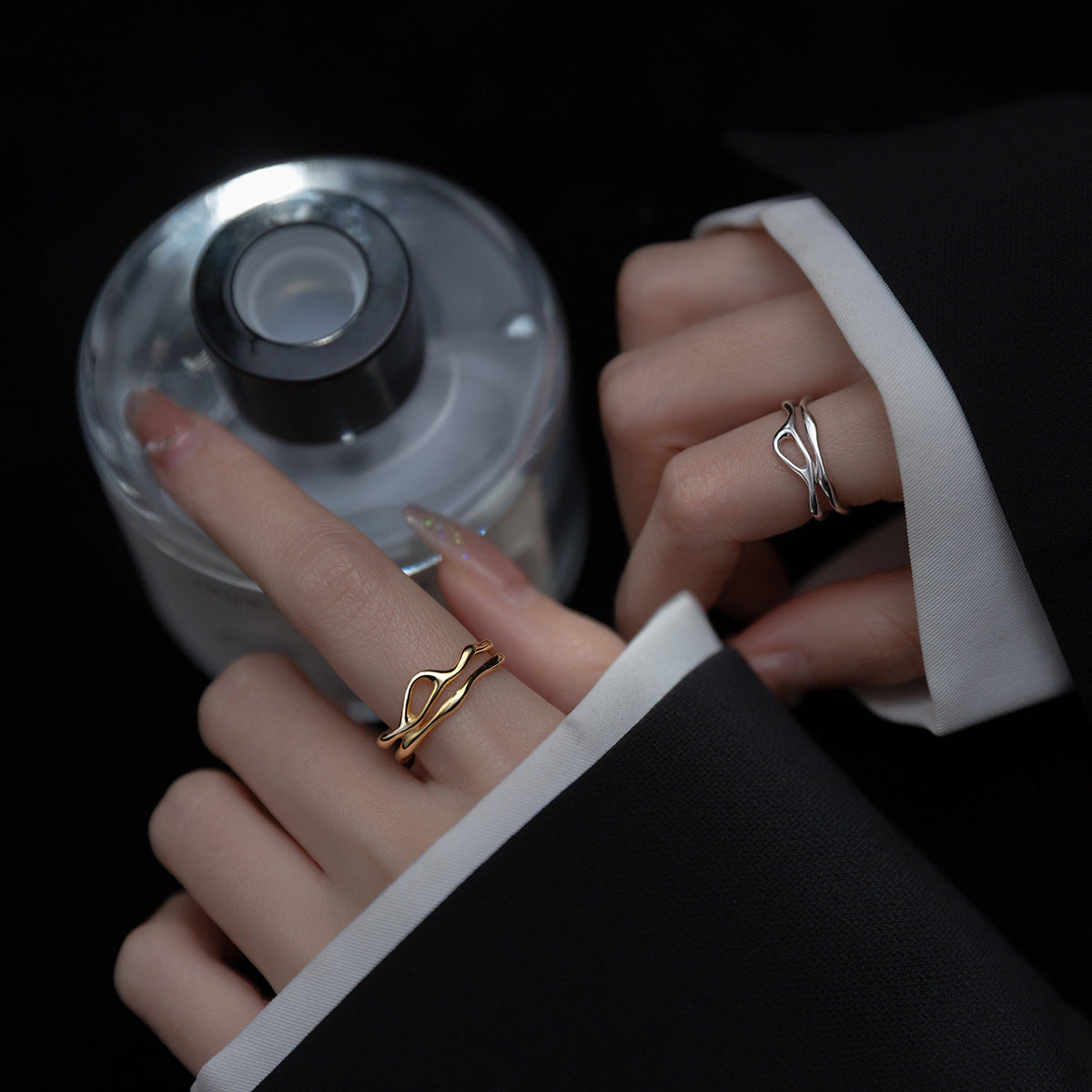 Women's Korean-style INS-style Special-interest Design Open Ring