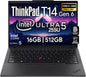 Thinkpad T14 Gen 6 Business Laptop 14" FHD+ IPS, Intel Ultra 7 255U, 64GB DDR5 RAM, 2TB SSD, 5MP Webcam, Fingerprint, Backlit, Wi-Fi 6E, 2 Thunderbolt 4, AI PC, W11P