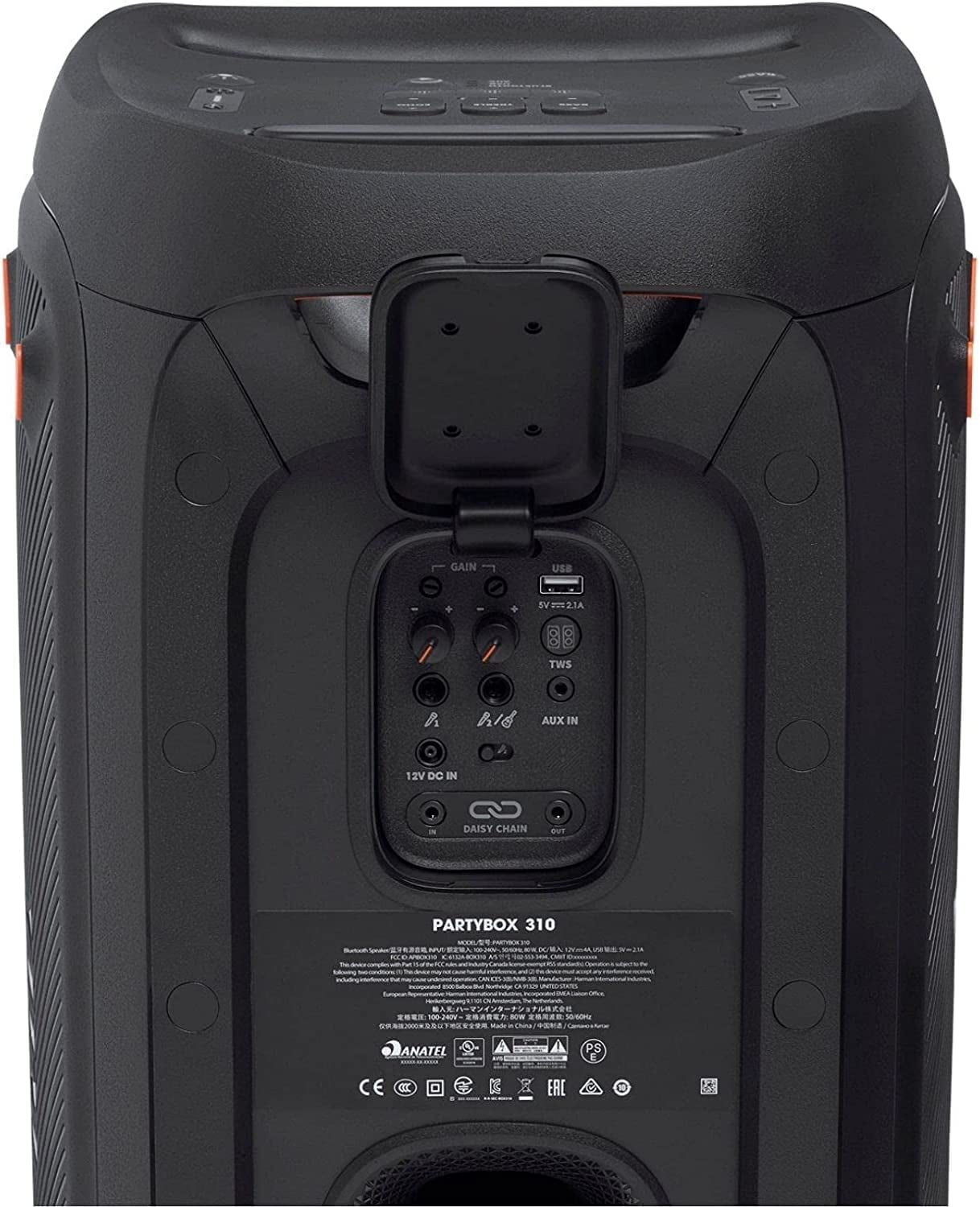 Partybox 310 - Portable Party Speaker with Long Lasting Battery, Powerful  Sound and Exciting Light Show,Black