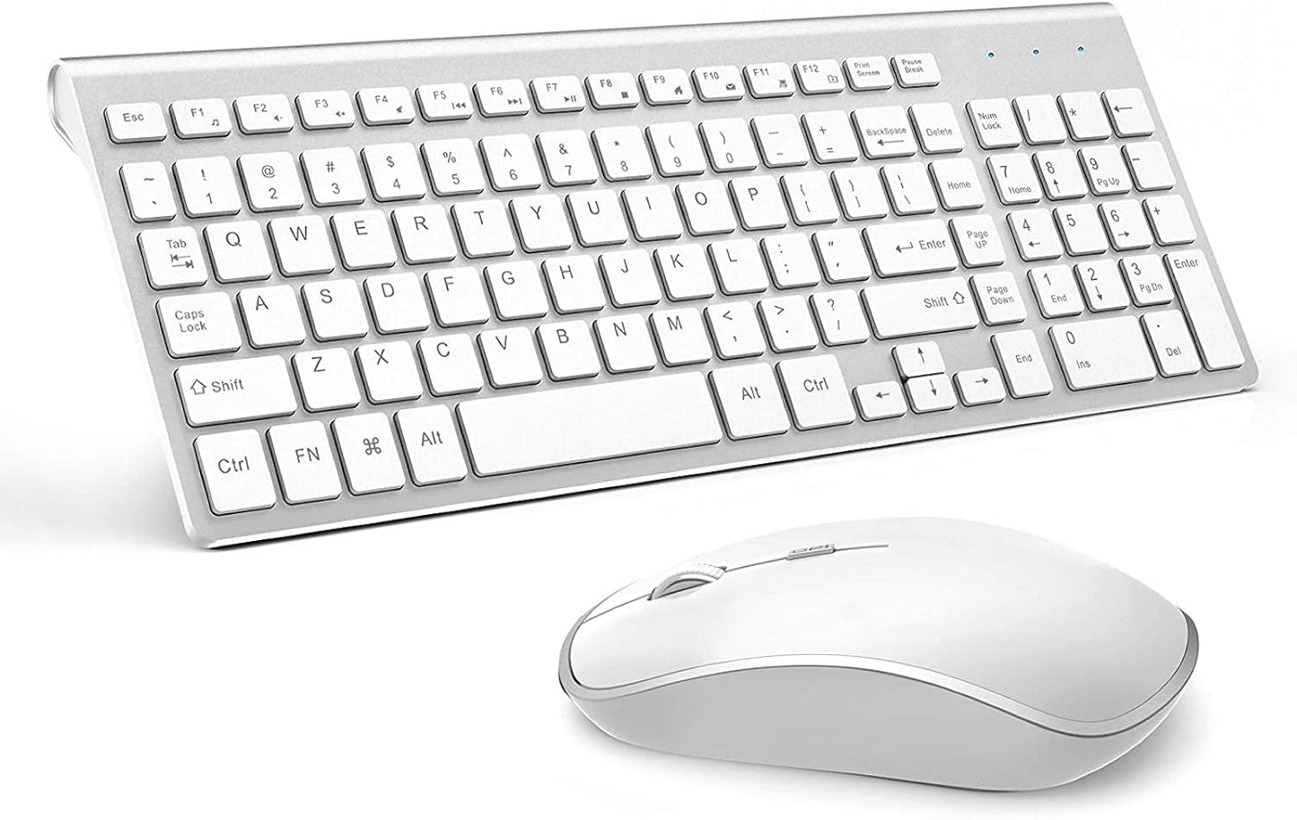 Wireless Keyboard and Mouse Combo,2.4G Compact and Quiet Wireless Keyboard,Ergonomic and Portable Design for Computer, Windows,Desktop, PC, Laptop-Cangling Green