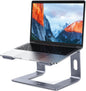 LS03 Aluminum Laptop Stand, Ergonomic Detachable Computer Stand, Riser Holder Notebook Stand Compatible with Air, Pro, Dell, HP, Lenovo More 10-15.6" Laptops, Black