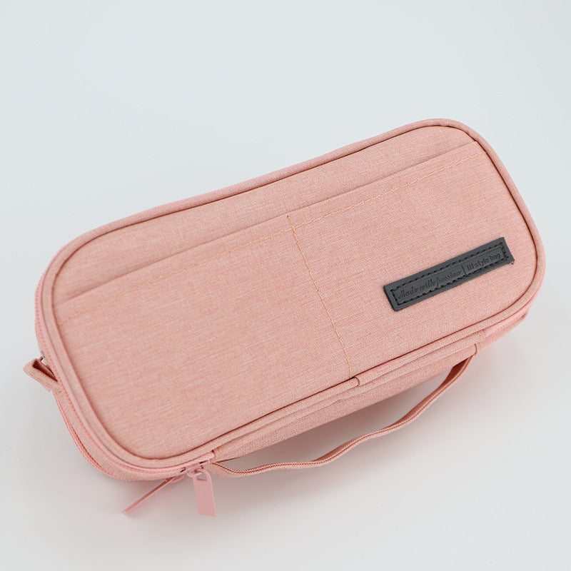 Pencil Case, Hot Sale, Large Capacity Three-layer Creative Student Multi-functional Canvas Korean Pencil Bag Pencil Case Pencil Case