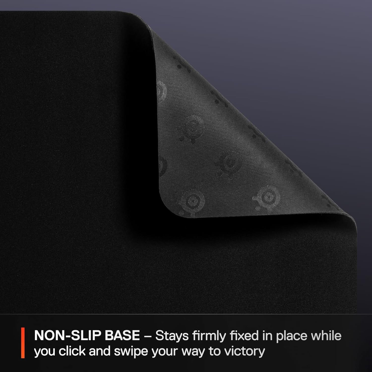 Qck Medium Gaming Mousepad — Black — Non-Slip Silicone Rubber Base — Peak Tracking and Stability — Optimized for Gaming Sensors — 320 Mm X 270 Mm — FPS, Mobas, RTS, MMO