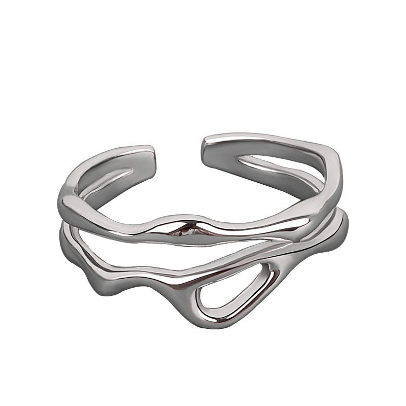 Women's Korean-style INS-style Special-interest Design Open Ring