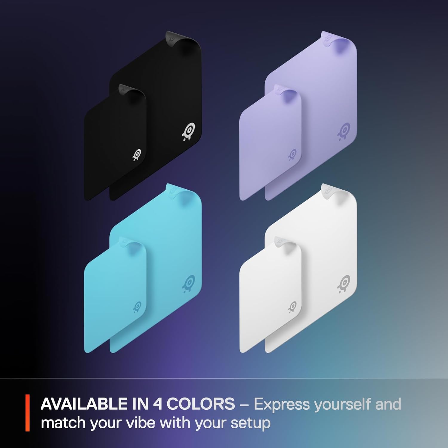 Qck Medium Gaming Mousepad — Black — Non-Slip Silicone Rubber Base — Peak Tracking and Stability — Optimized for Gaming Sensors — 320 Mm X 270 Mm — FPS, Mobas, RTS, MMO
