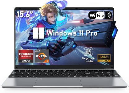 Gaming Laptop,15.6 Inch Laptop Computer,32Gb RAM 1TB SSD,AMD Ryzen 5 7430U (Up to 4.3Ghz,Beat 5700U),AMD Radeon Graphics,15.6”Fhd 1920 * 1080 Display,Wifi 5,Bt5.0,Backlit Keyboard