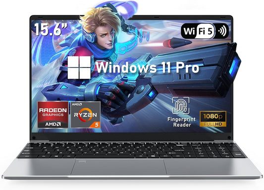 Gaming Laptop,15.6 Inch Laptop Computer,32Gb RAM 1TB SSD,AMD Ryzen 5 7430U (Up to 4.3Ghz,Beat 5700U),AMD Radeon Graphics,15.6”Fhd 1920 * 1080 Display,Wifi 5,Bt5.0,Backlit Keyboard