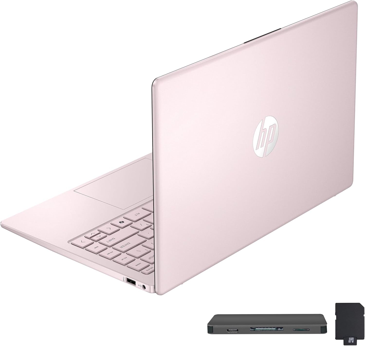 Stream 14" HD Brightview Laptop, Intel Celeron N150, 16GB RAM, 288GB Storage (128GB Emmc + 160GB Docking Station Set), Intel UHD Graphics, 720P Webcam, Wi-Fi, 1 Year Office 365, Win 11 S, Silver