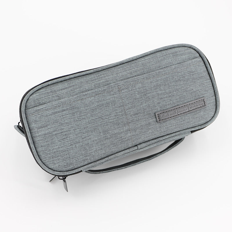 Pencil Case, Hot Sale, Large Capacity Three-layer Creative Student Multi-functional Canvas Korean Pencil Bag Pencil Case Pencil Case