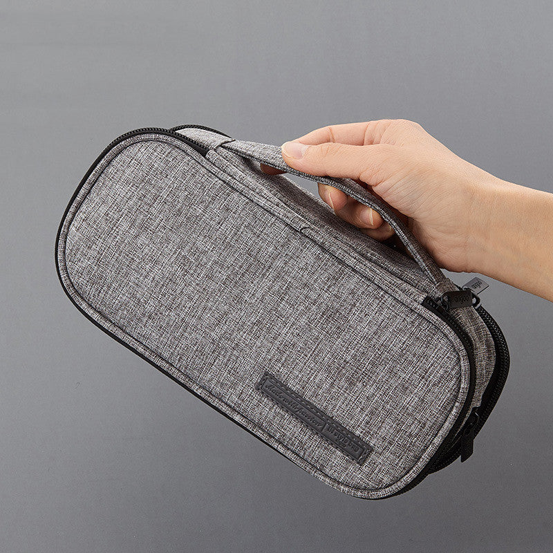 Pencil Case, Hot Sale, Large Capacity Three-layer Creative Student Multi-functional Canvas Korean Pencil Bag Pencil Case Pencil Case