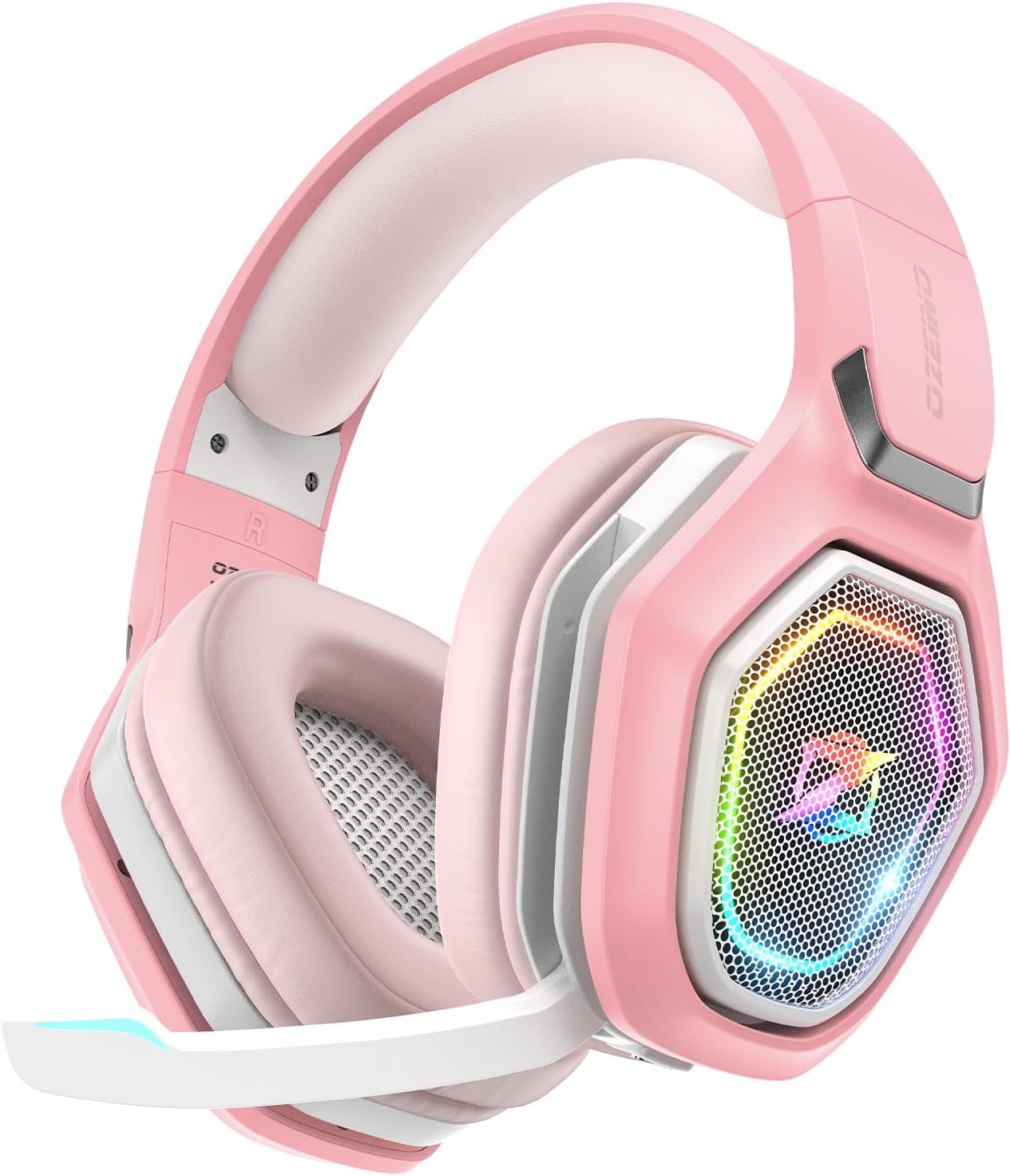 2.4Ghz Wireless Gaming Headset for PC, Ps5, Ps4 - Lossless Audio USB & Type-C Ultra Stable Gaming Headphones with Flip Microphone, 40-Hr Battery Gamer Headset for Switch, Laptop, Mobile, Mac