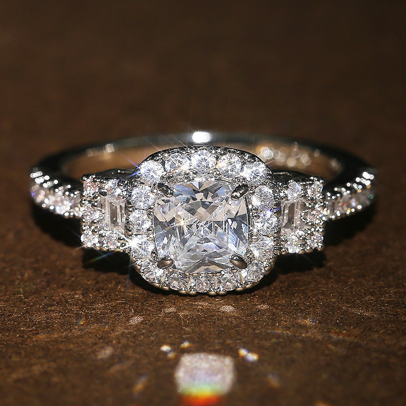 Micro Inlaid Zircon Wedding Ring For Women