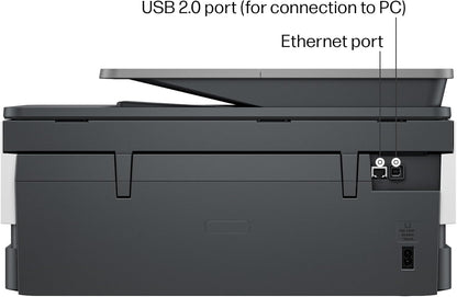 Officejet Pro 8125E Wireless All-In-One Color Inkjet Printer, Print, Scan, Copy, ADF, Duplex Printing Best-For-Home Office, 3 Month Instant Ink Trial Included, Ai-Enabled (405T6A)