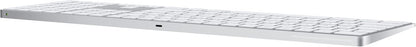 Magic Keyboard with Numeric Keypad: Wireless, Bluetooth, Rechargeable. Works with Mac, Ipad, or Iphone; US English - White