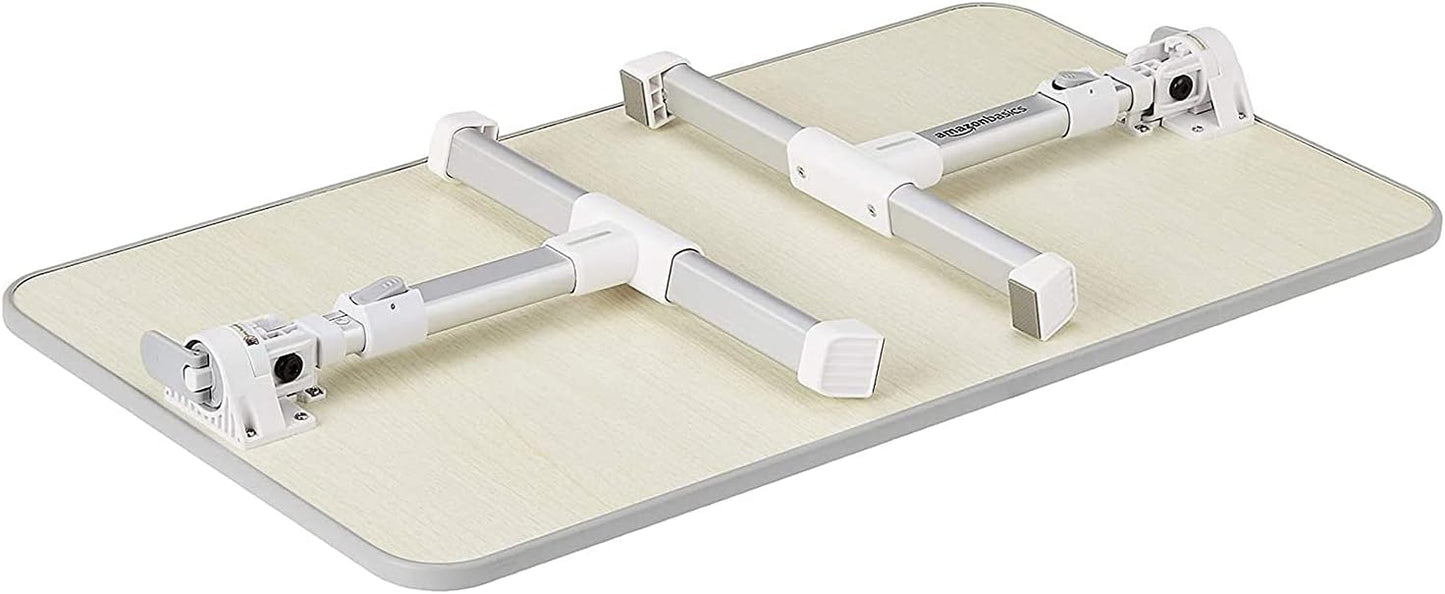 Adjustable Tray Table Lap Desk Fits up to 17-Inch Laptop, Medium, 12"X20", Cream